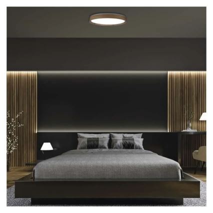 Plafonnier LED dimmable ILVI LED/45W/230V 2700-6500K Ø 50 cm beige + télécommande