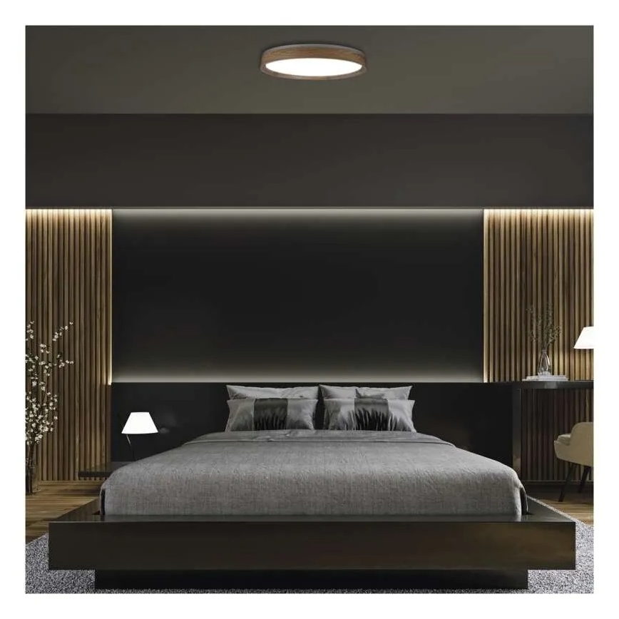 Plafonnier LED dimmable ILVI LED/45W/230V 2700-6500K Ø 50 cm beige + télécommande