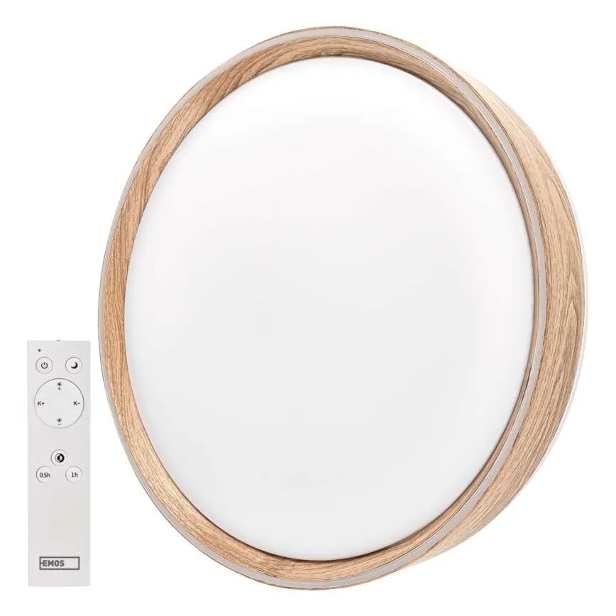 Plafonnier LED dimmable ILVI LED/45W/230V 2700-6500K Ø 50 cm beige + télécommande