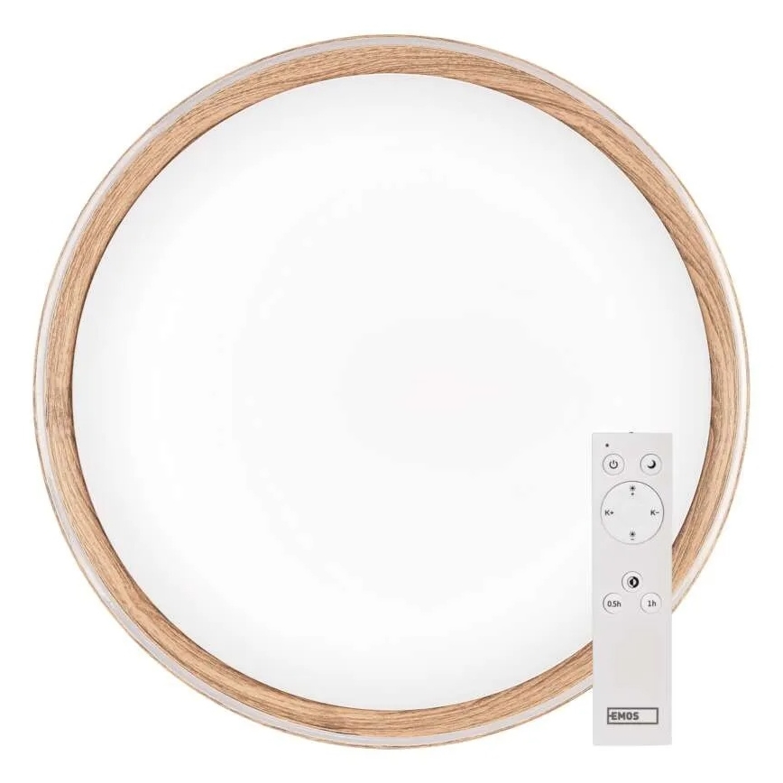 Plafonnier LED dimmable ILVI LED/45W/230V 2700-6500K Ø 50 cm beige + télécommande