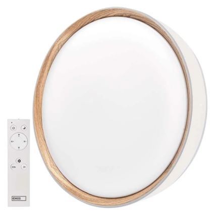 Plafonnier LED dimmable ILVI LED/45W/230V 2700–6500K Ø 50 cm blanc/beige + télécommande
