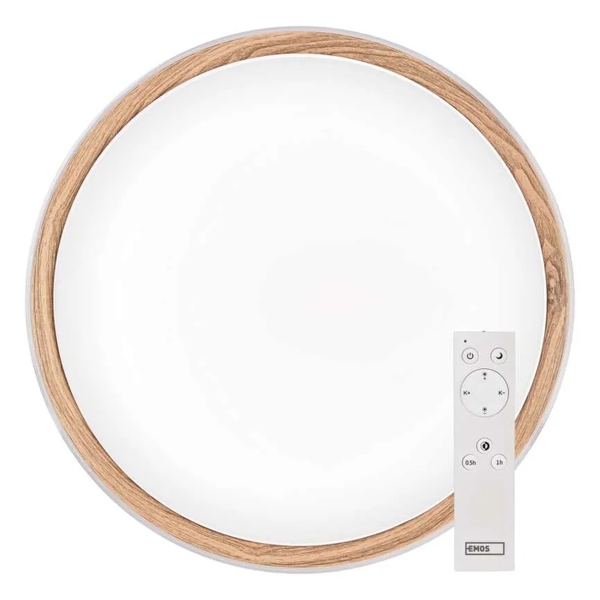 Plafonnier LED dimmable ILVI LED/45W/230V 2700–6500K Ø 50 cm blanc/beige + télécommande