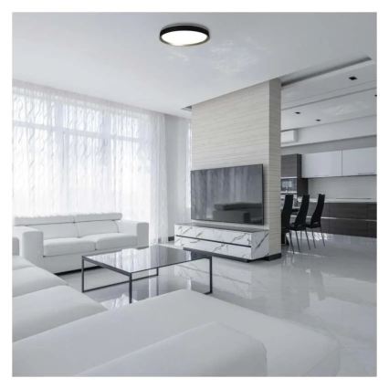 Plafonnier LED dimmable ILVI LED/45W/230V 2700–6500K Ø 50 cm noir/laiton + télécommande