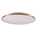 Plafonnier LED dimmable KERN LED/100W/230V 3000/4000/6000K Ø 100 cm doré + télécommande