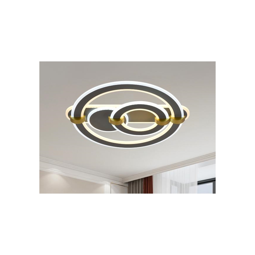 Plafonnier LED dimmable LED/120W/230V 3000-6500K + télécommande