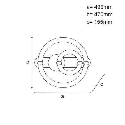 Plafonnier LED dimmable LED/120W/230V 3000-6500K + télécommande