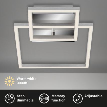 Plafonnier LED dimmable LED/12W/230V 3000K chrome mat