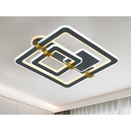 Plafonnier LED dimmable LED/140W/230V 3000-6500K + télécommande