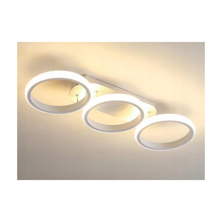 Plafonnier LED dimmable LED/30W/230V 3000-6500K blanc Wi-Fi Tuya + télécommande