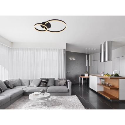 Plafonnier LED dimmable LED/55W/230V 3000-6500K + télécommande
