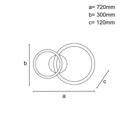 Plafonnier LED dimmable LED/55W/230V 3000-6500K + télécommande