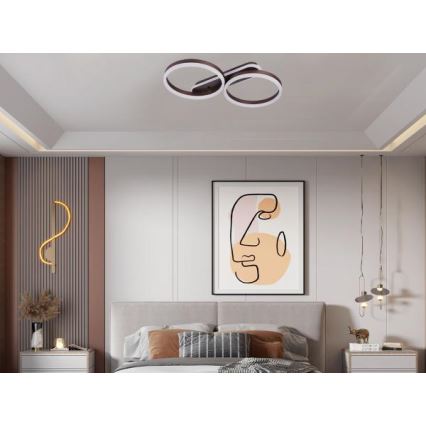 Plafonnier LED dimmable LED/60W/230V 3000-6500K + télécommande