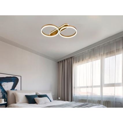 Plafonnier LED dimmable LED/60W/230V 3000-6500K + télécommande