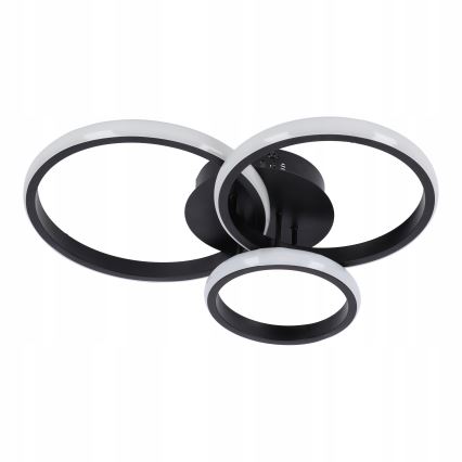 Plafonnier LED dimmable 70W/230V 3000-6500K noir + télécommande