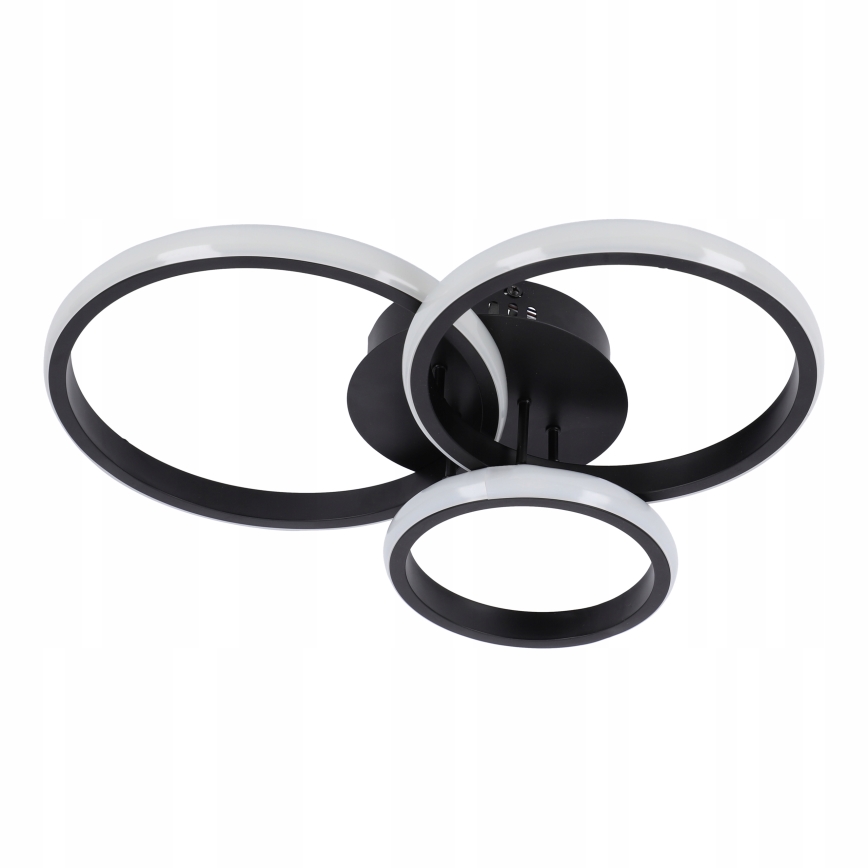 Plafonnier LED dimmable 70W/230V 3000-6500K noir + télécommande