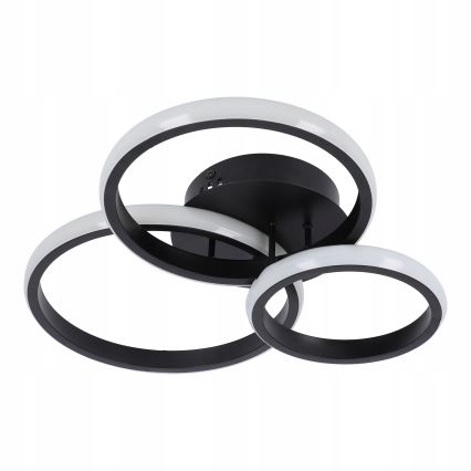 Plafonnier LED dimmable 70W/230V 3000-6500K noir + télécommande