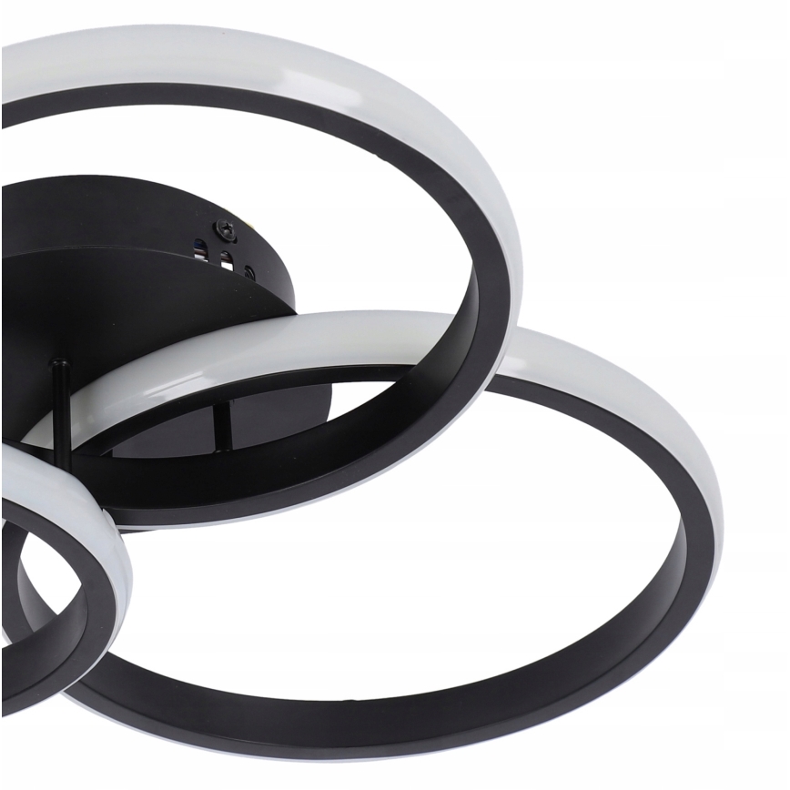 Plafonnier LED dimmable 70W/230V 3000-6500K noir + télécommande