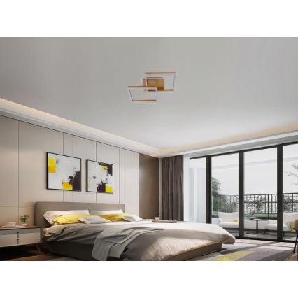 Plafonnier LED dimmable LED/80W/230V 3000-6500K + télécommande