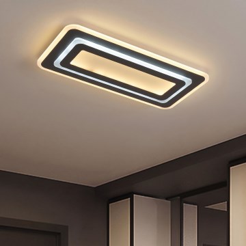 Plafonnier LED dimmable LED/85W/230V 3000-6500K noir + télécommande