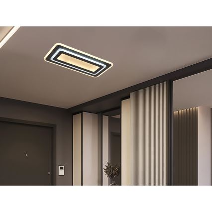 Plafonnier LED dimmable LED/85W/230V 3000-6500K noir + télécommande