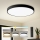 Plafonnier LED dimmable POOL SMART — 100 W, 230 V, 3000–6000 K, Ø 80 cm, Wi‑Fi Tuya, noir + télécommande