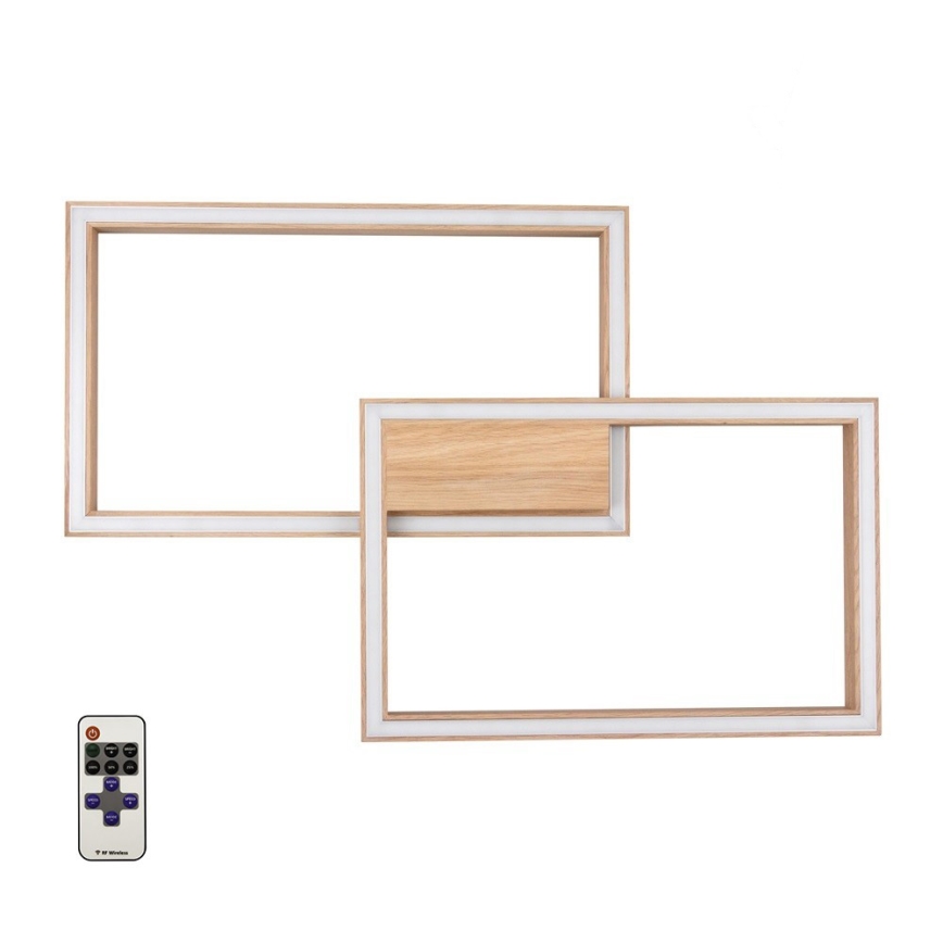 Plafonnier LED dimmable RAMME LED/48W/230V chêne mat + télécommande