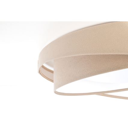 Plafonnier LED dimmable SMART GALAXY MODERN LED/24W/230V 3000-6500K Ø 55 cm beige/blanc + télécommande