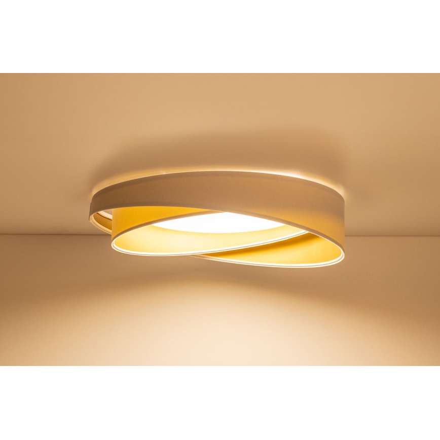 Plafonnier LED dimmable SMART GALAXY MODERN LED/24W/230V 3000-6500K Ø 55 cm blanc/or + télécommande