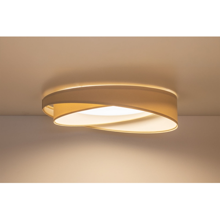 Plafonnier LED dimmable SMART GALAXY MODERN LED/24W/230V 3000-6500K Ø 55 cm crème/blanc + télécommande