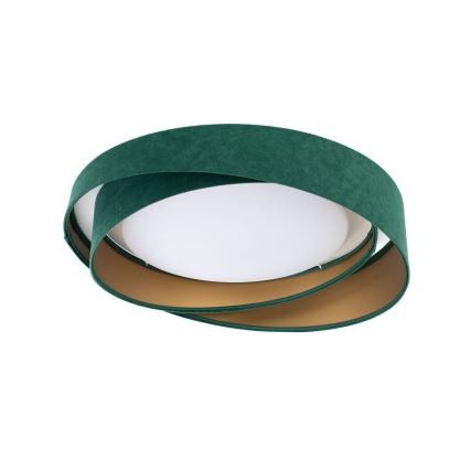 Plafonnier LED dimmable SMART GALAXY MODERN LED/24W/230V 3000-6500K Ø 55 cm vert/doré + télécommande