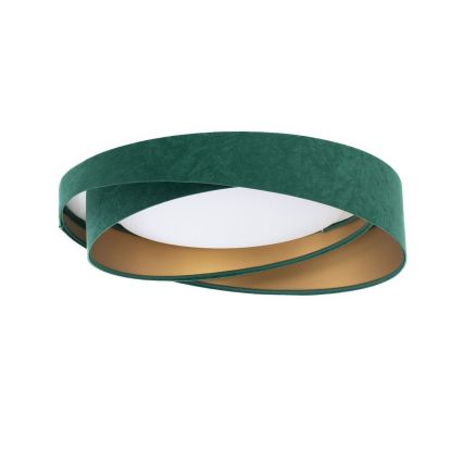Plafonnier LED dimmable SMART GALAXY MODERN LED/24W/230V 3000-6500K Ø 55 cm vert/doré + télécommande