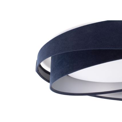 Plafonnier LED dimmable SMART GALAXY MODERN LED/24W/230V 3000-6500K Ø 55 cm bleu/argenté + télécommande