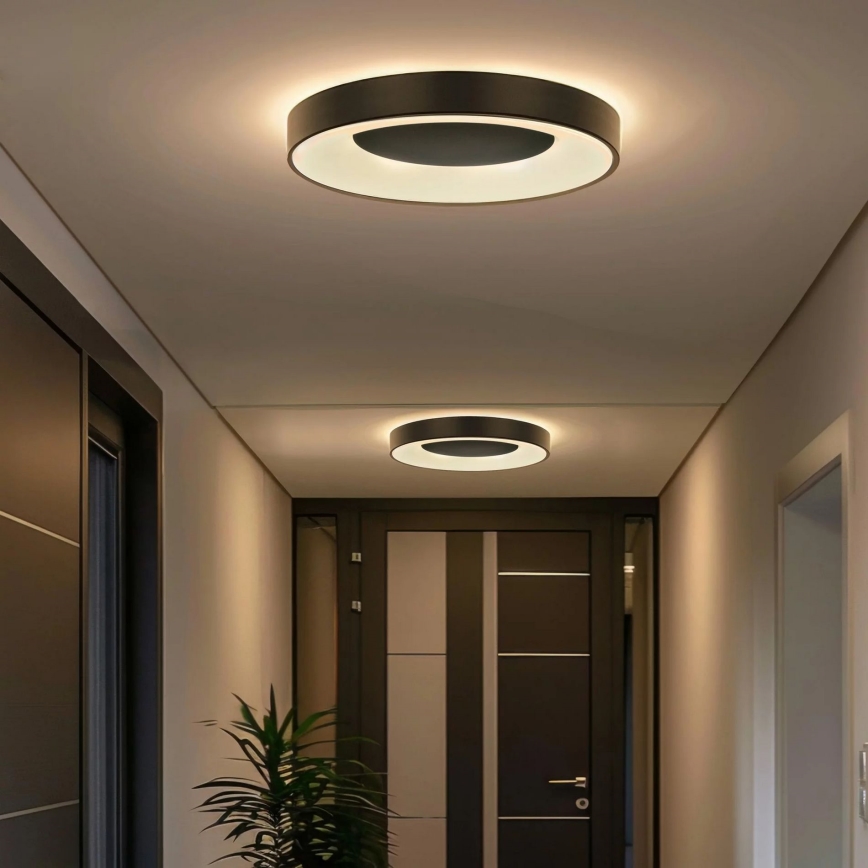 Plafonnier LED dimmable pour salle de bains WITOLD LED/48W/230V Ø 38,5 cm 3000-6000K IP44 + télécommande