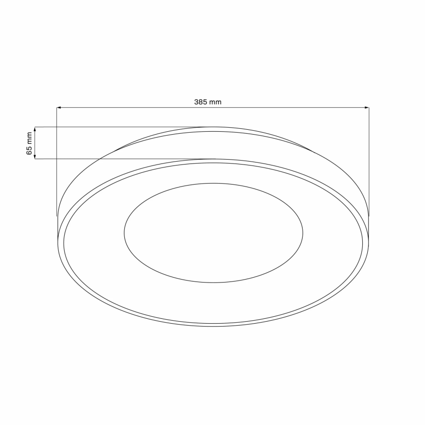 Plafonnier LED dimmable pour salle de bains WITOLD LED/48W/230V Ø 38,5 cm 3000-6000K IP44 + télécommande