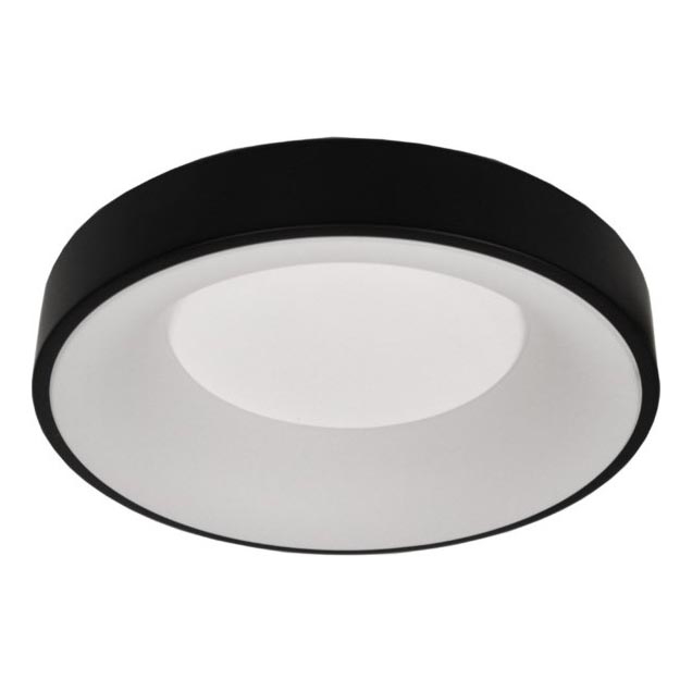 Plafonnier LED DRAX 32W/230V 4000K diamètre 38 cm noir
