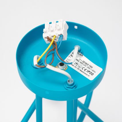 Plafonnier LED en applique pour enfants OXFORD, 3xE27/15W/230V, bleu