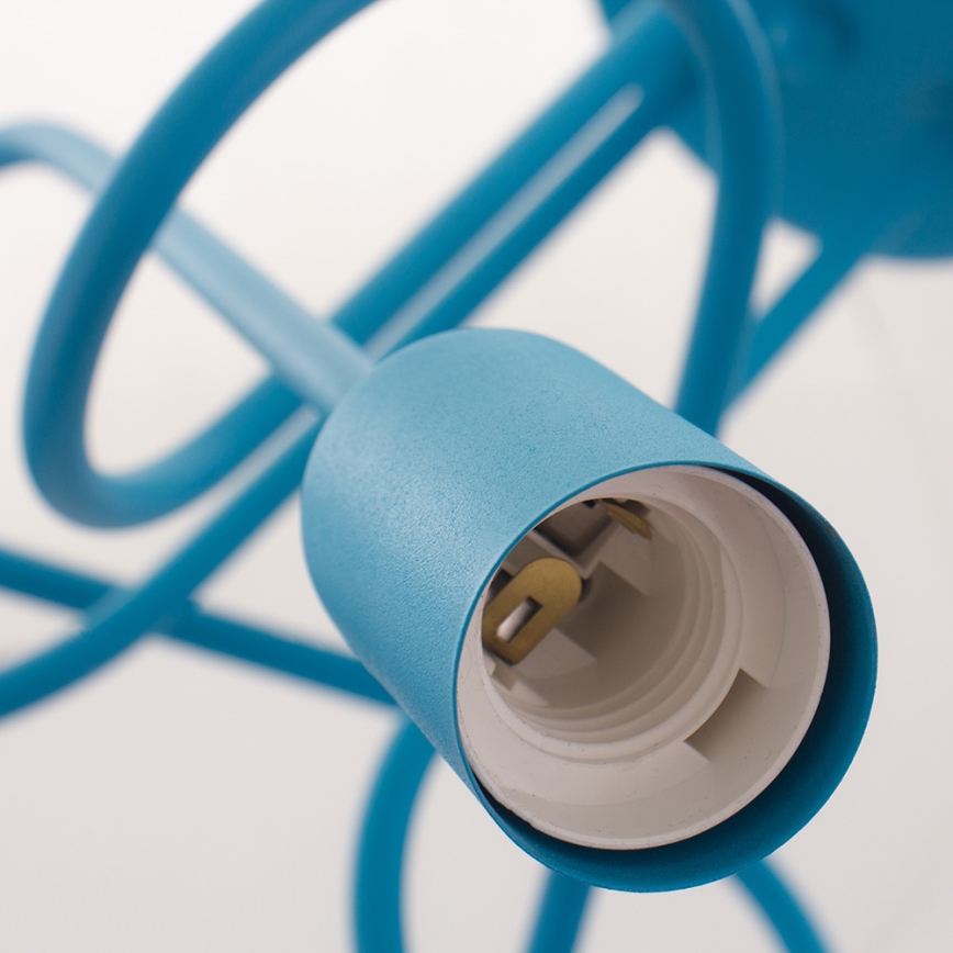 Plafonnier LED en applique pour enfants OXFORD, 3xE27/15W/230V, bleu