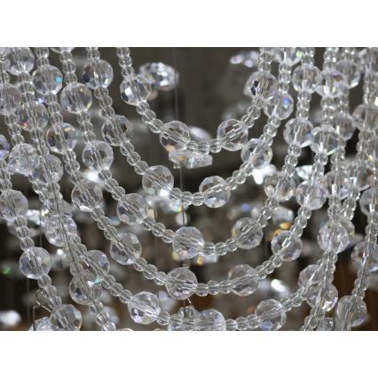 Plafonnier en cristal LED MAJURO LED/30W/230V Ø 40 cm chrome brillant + télécommande