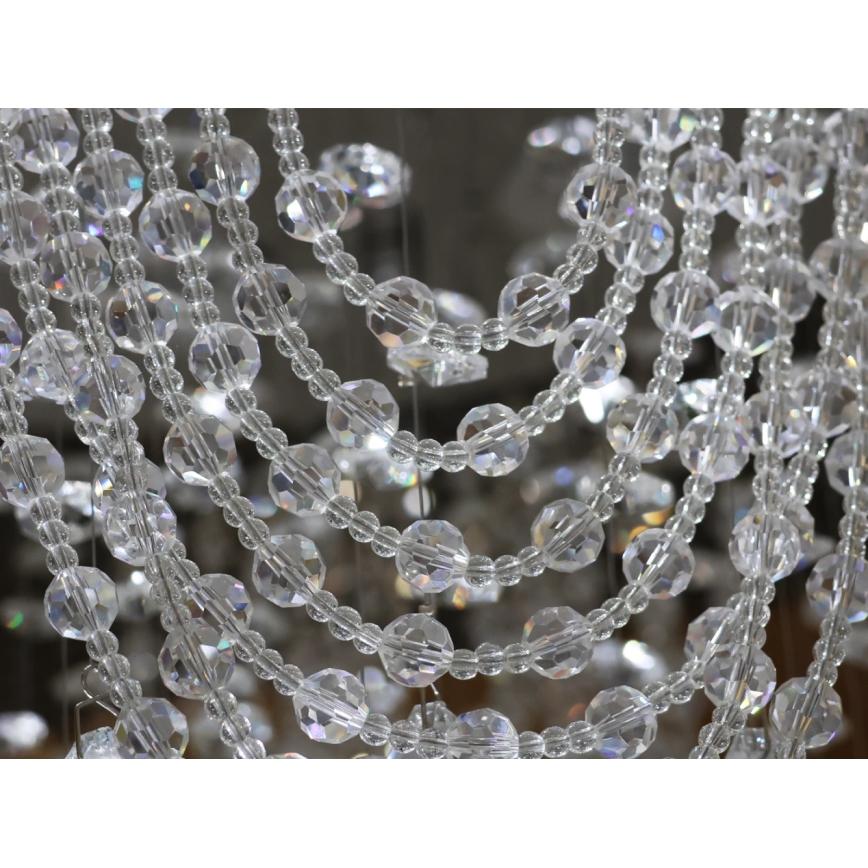 Plafonnier en cristal LED MAJURO LED/30W/230V Ø 40 cm chrome brillant + télécommande