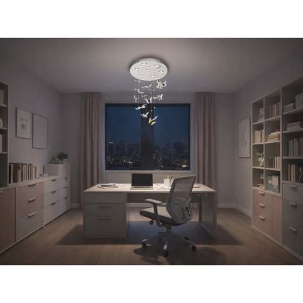 Plafonnier LED en cristal MURU LED/24W/230V Ø 40 cm chromé brillant + télécommande