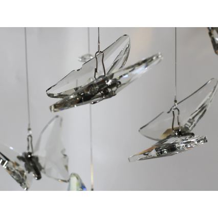 Plafonnier LED en cristal MURU LED/24W/230V Ø 40 cm chromé brillant + télécommande