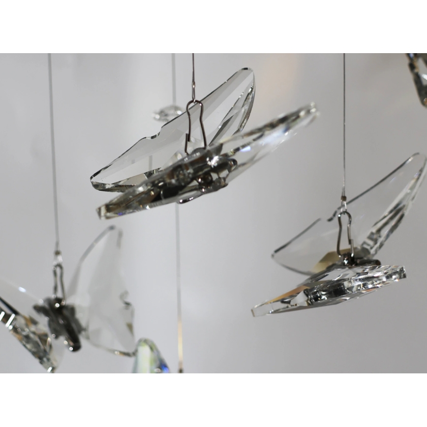 Plafonnier LED en cristal MURU LED/24W/230V Ø 40 cm chromé brillant + télécommande