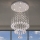 Plafonnier LED en cristal NAURU LED/24W/230V Ø 40 cm chrome brillant + télécommande
