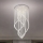 Plafonnier LED en cristal NAURU LED/30W/230V Ø 60 cm finition chrome brillant + télécommande