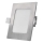 Plafonnier LED encastré NEXXO LED/7W/230V 3000/3500/4000K argenté 12x12 cm