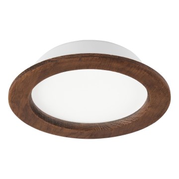 Plafonnier LED encastré WOODY SPOT LED/16,5W/230V 4000K cerisier Ø 18,5 cm