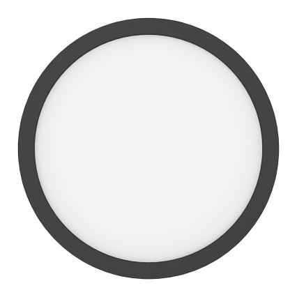 Plafonnier LED EVORA LED/18W/230V 3000/4000/6000K Ø 22,5 cm noir