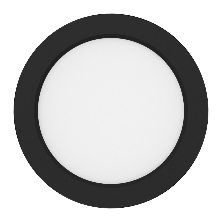 Plafonnier LED EVORA LED/6W/230V 3000/4000/6000K Ø 14 cm noir