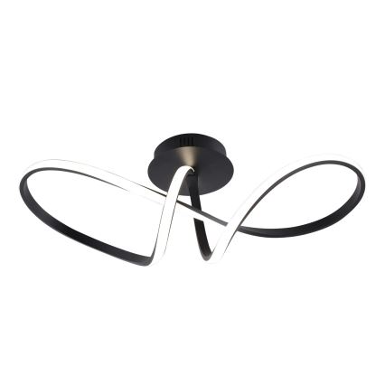 Plafonnier LED FLAVIA LED/33W/230V 24 x 61 cm noir