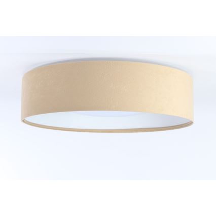 Plafonnier LED GALAXY 1xLED/24W/230V d. 44 cm beige/blanc